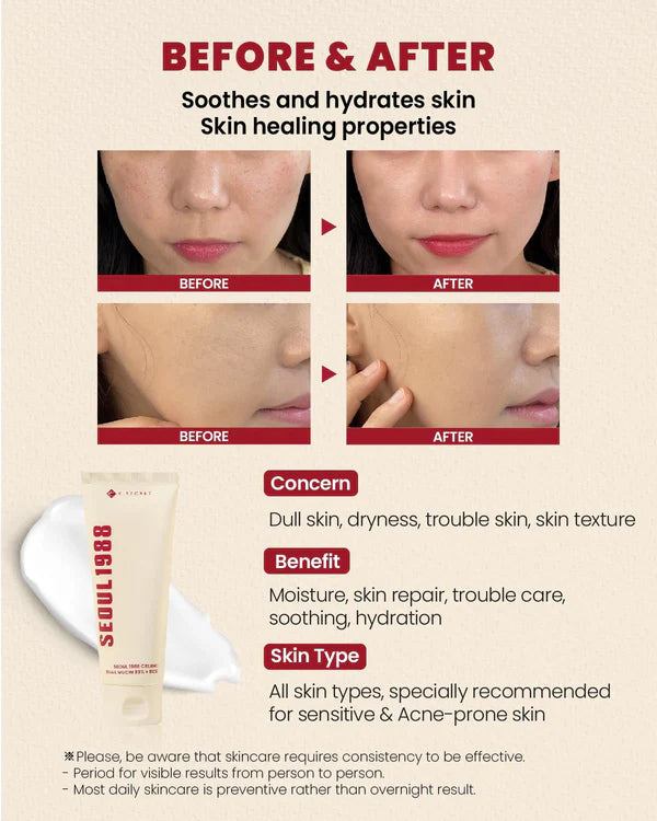 KSECRET SEOUL 1988 Cream: Snail Mucin 93% + Rice (100ml)